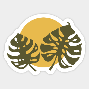 Tropical Leaves Sticker